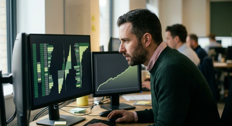 Le Order Flow en Trading Futures : Comprendre le Flux d'Ordres — image éditoriale TickWise
