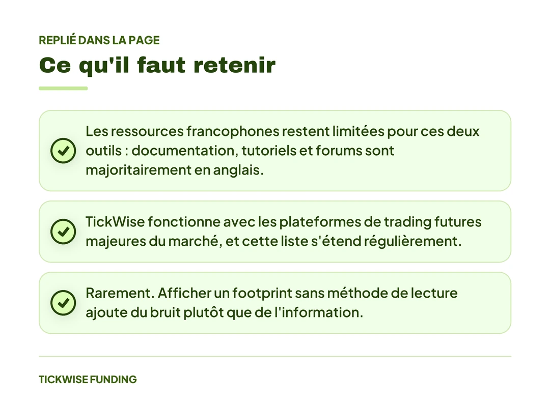 Quantower et Sierra Chart : Quelle Plateforme pour Votre Style ? — Ce qu'il faut retenir