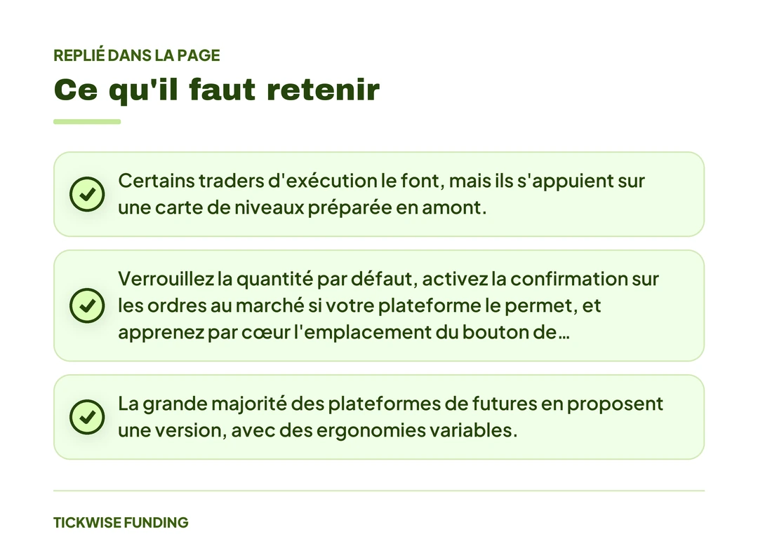 Le DOM en Trading Futures : Utiliser le Carnet d'Ordres en Échelle — Ce qu'il faut retenir