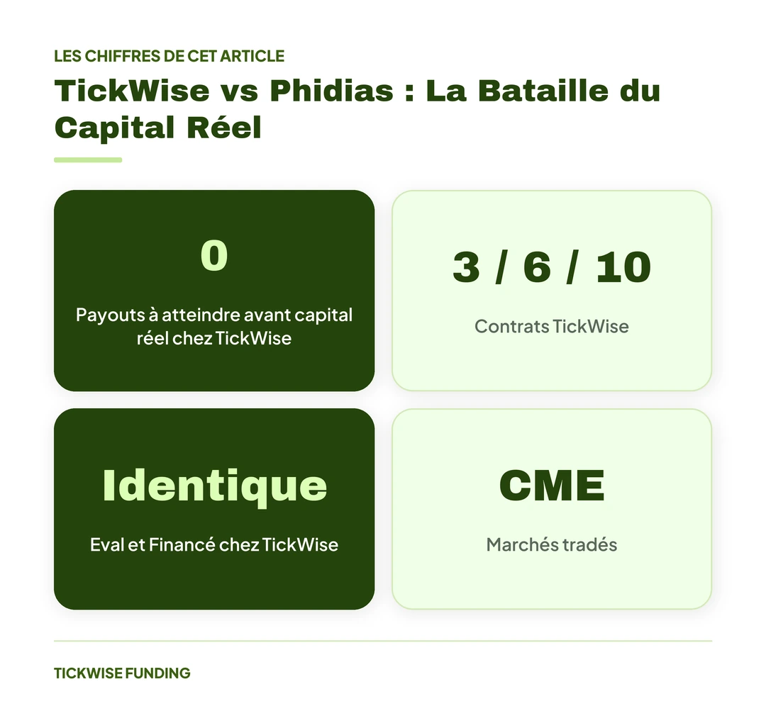 TickWise vs Phidias : La Bataille du Capital Réel — TickWise vs Phidias : La Bataille du Capital Réel