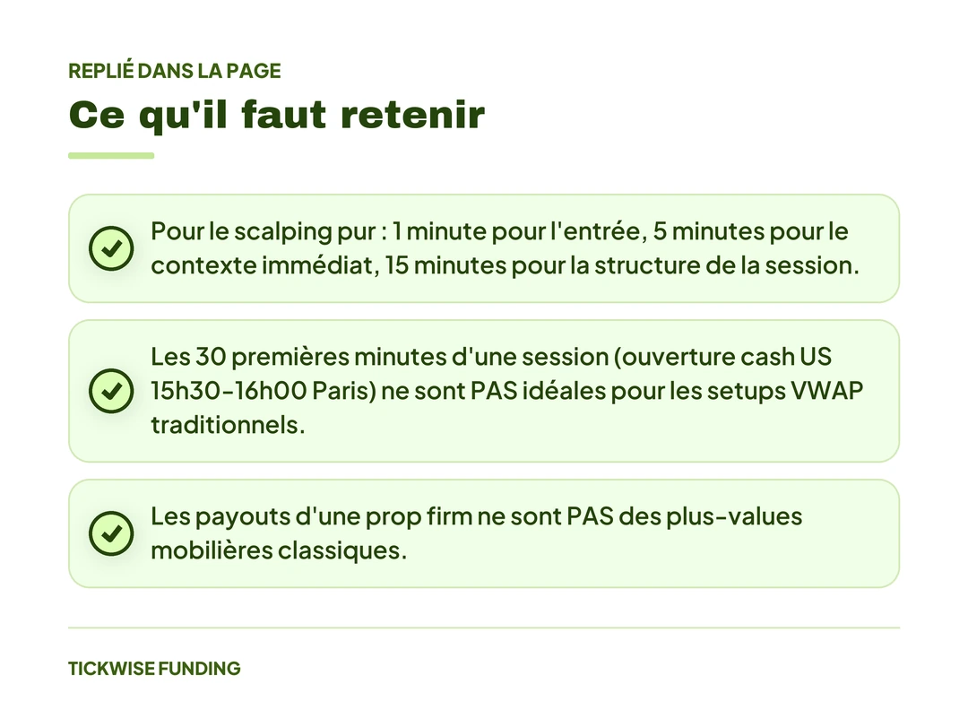 Le VWAP en Trading de Futures : Guide Pratique et Setups — Ce qu'il faut retenir