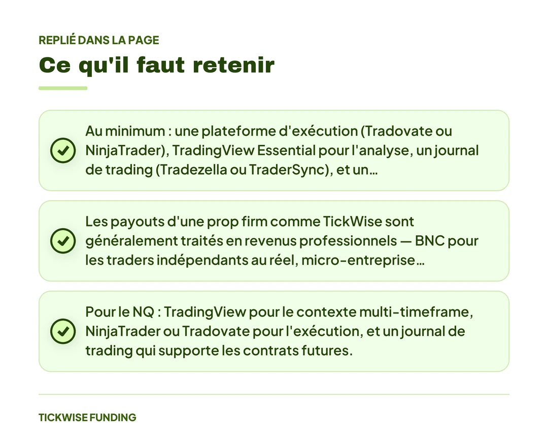 Les Meilleurs Outils pour le Prop Trading en 2026 — Ce qu'il faut retenir