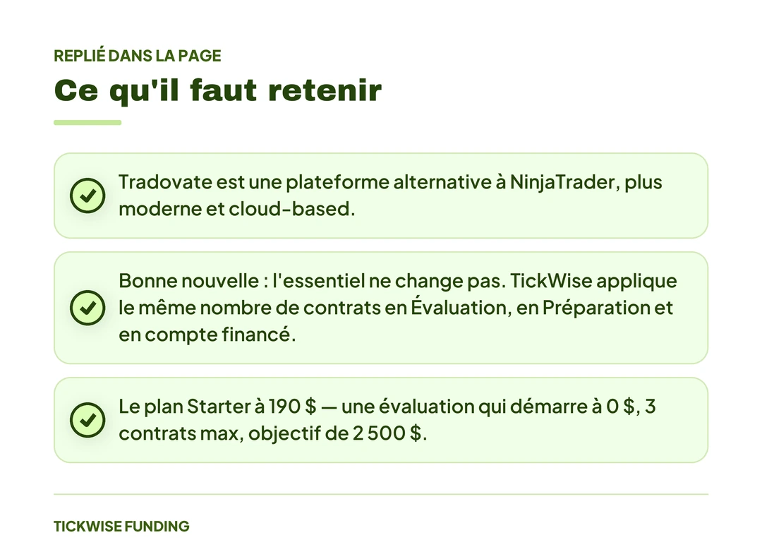 NinjaTrader en Français : Configuration pour le Prop Trading — Ce qu'il faut retenir