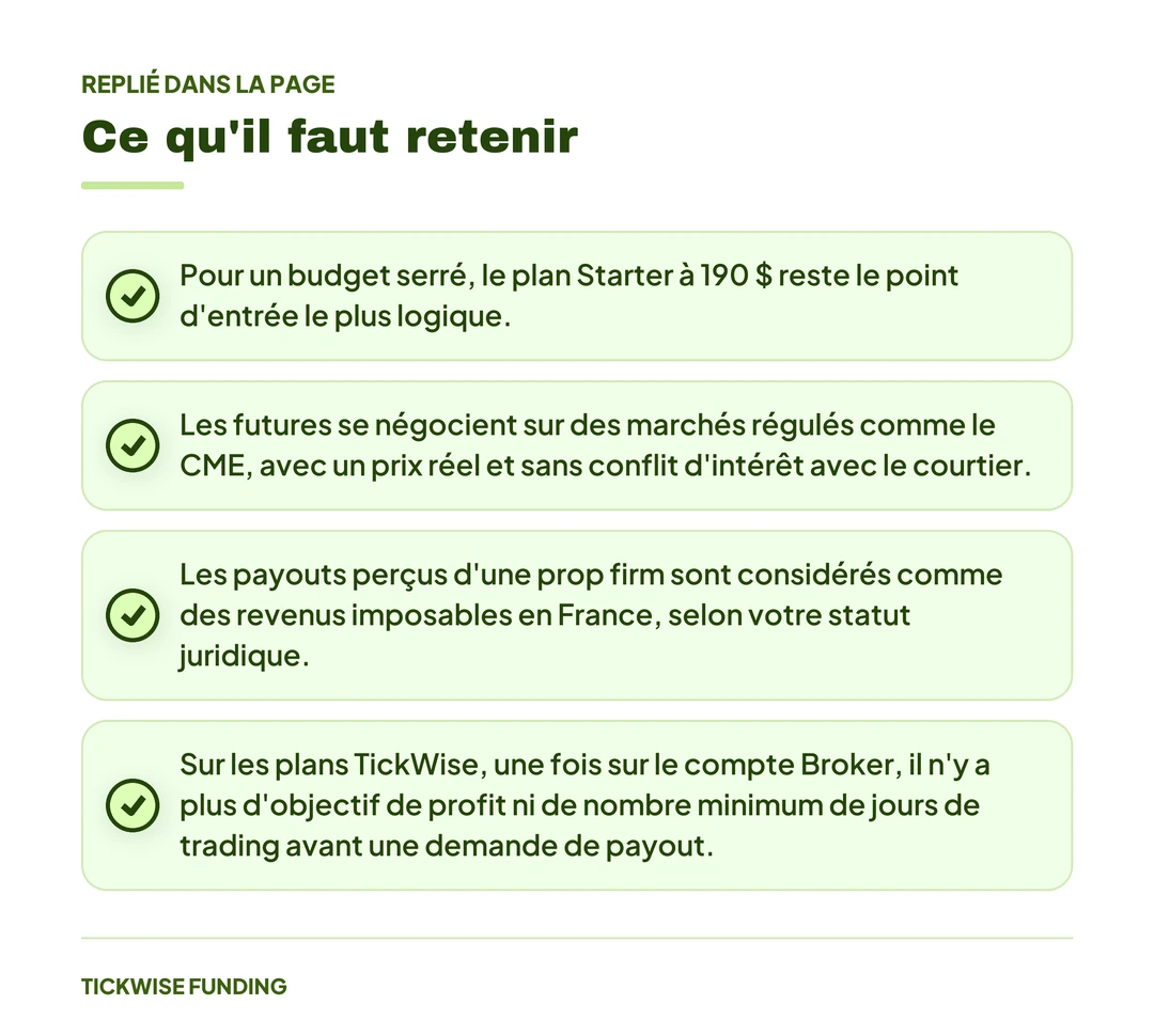Prop Firm pour Débutants en 2026 : Par Où Commencer ? — Ce qu'il faut retenir