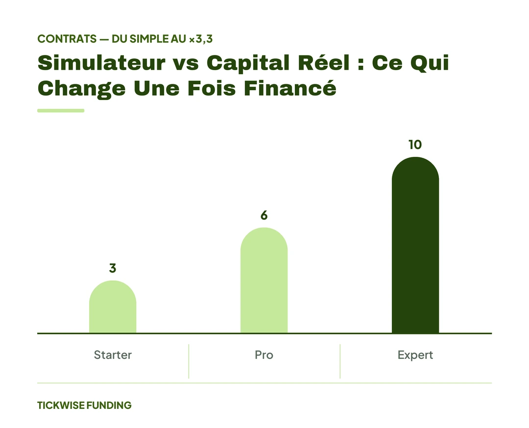 Simulateur de Trading Futures Gratuit : S'Entraîner Avant le Challenge — Simulateur vs Capital Réel : Ce Qui Change Une Fois Financé